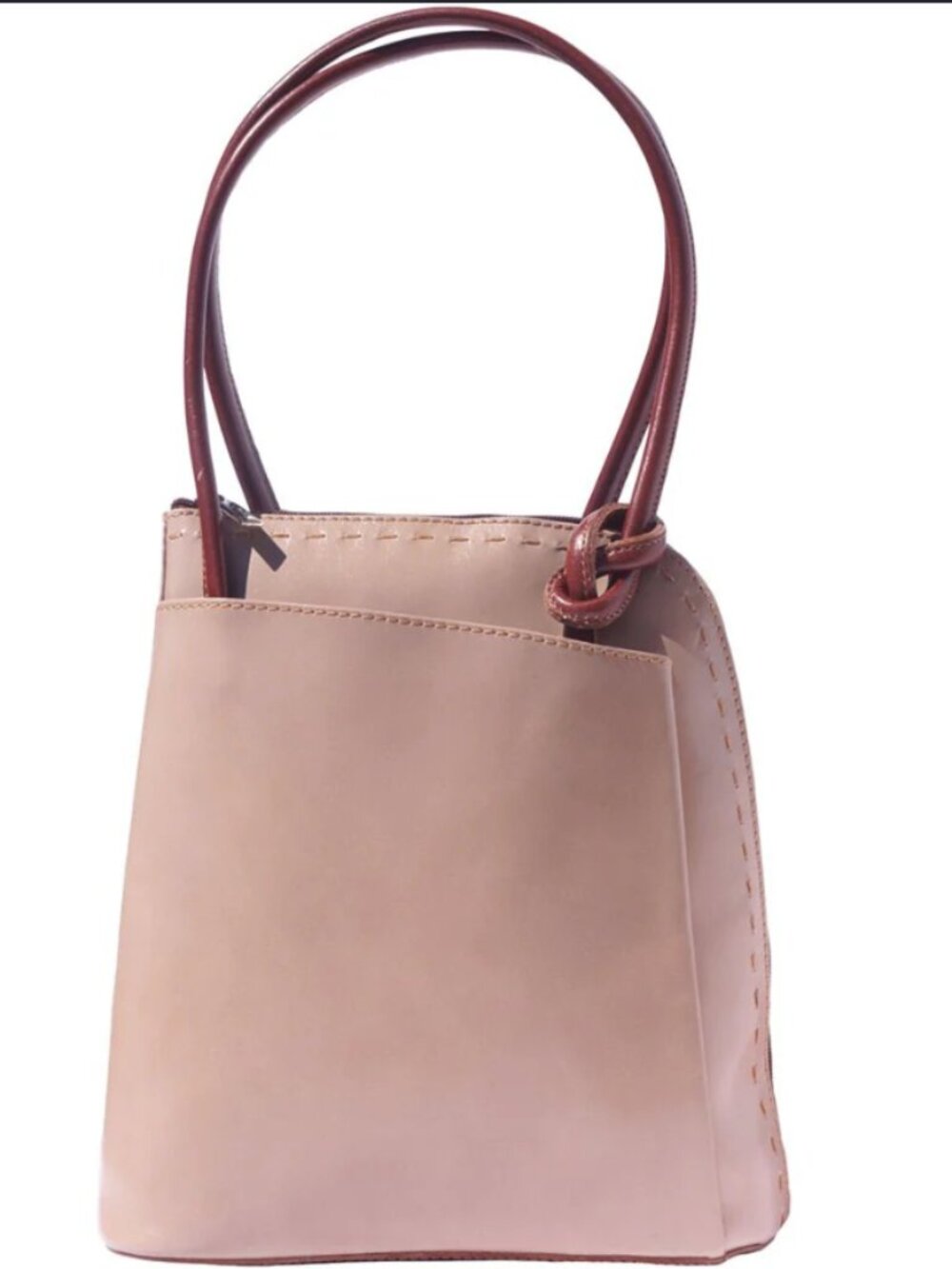 Genuine Italian Leather Convertible Backpack